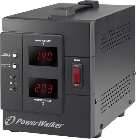 PowerWalker AVR 2000-SIV / regulátor napětí / 2000VA / 1600W / 2x Schuko