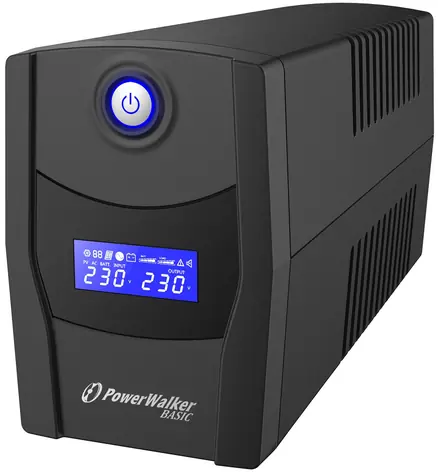 PowerWalker Basic VI 600 STL / záložní zdroj UPS / 600 VA / 360W / 2x FR / RJ11 / RJ45 / USB