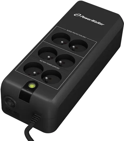 PowerWalker VFD 600 APFC FR / záložní zdroj UPS / 600 VA / 300W / 6x FR / RJ11 / RJ45