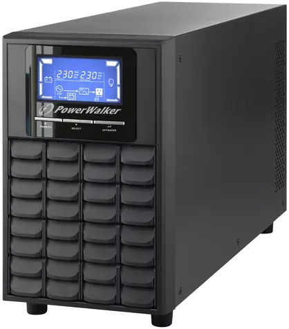 PowerWalker VFI 2000C LCD / záložní zdroj UPS / 2000 VA / 1600 W / 4x IEC 13 / USB