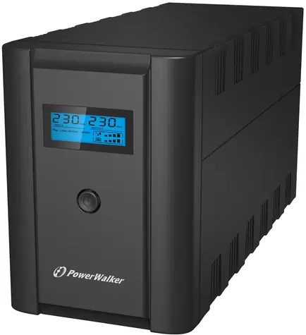 PowerWalker VI 2200 SHL UPS / záložní zdroj UPS / 2200 VA / 1200 W / 2x Schuko / 2x IEC / RJ11 / RJ45 / USB