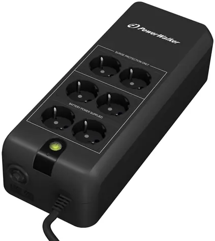 PowerWalker VFD 600 APFC / záložní zdroj UPS / 600 VA / 300W / 6x FR / RJ11 / RJ45  / doprodej