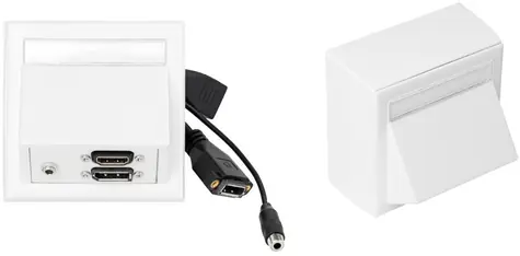 VivoLink zásuvkový panel HDMI + DP + 3.5mm jack pro Schneider / Thorsman CYB / TEK