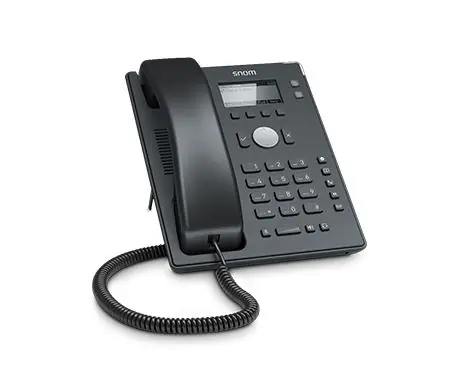 Snom D120 / Drátový IP telefon / dvou-linkový / RJ45 / HAC / PoE