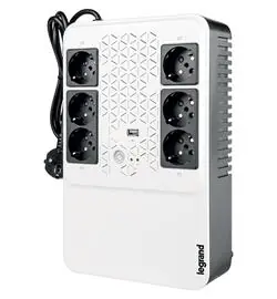 Legrand UPS Keor Multiplug 600VA FR / záložní zdroj UPS / 600 VA / 360 W / 6x FR / USB