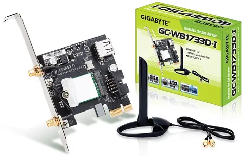GIGABYTE GC-WB1733D-I / Intel 9260 / PCIe x1 karta / BT+Wi-Fi / 802.11ac / včetně antény