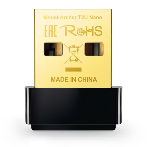 TP-Link Archer T2U Nano / Wi-Fi USB Adaptér AC600 / 2.4GHz 150Mbps / 5GHz 433Mbps / USB 2.0