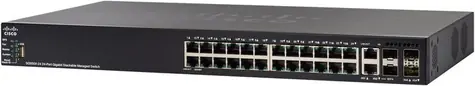 Cisco SF550X-24P / switch / 24x RJ-45 100/1000 / 2x ComboGbE SFP+ / 2x SFP+