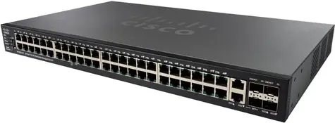 Cisco Catalyst SF550X-48P / switch / 48x Gbit RJ-45 / 2x combo 10 Gbit SFP+ / 2x SFP+ / PoE / QoS / VLAN
