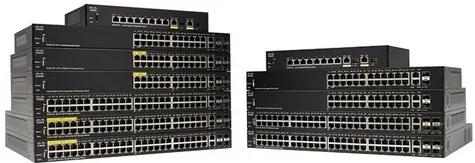 Cisco SF350-24MP / 24x 10/100 RJ-45 / 2x SFP / 2x Combo Gbps / QoS / PoE / VLAN