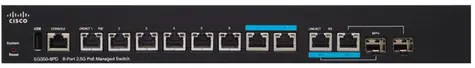 Cisco SG350-8PD / Gigabit Switch / 8-Port / 2x Combo Gbps / PoE / QoS / VLAN