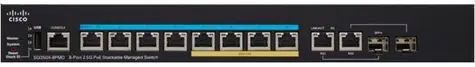 Cisco SG350X-8PMD / switch / 8x 100/1000 RJ-45 / 2x Combo Gbps / PoE / QoS / VLAN
