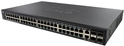 Cisco SG550X-48MP / Gigabit Switch / 48x RJ-45 / 2x SFP+ / 2x Combo 10 Gbit SFP+ / USB / PoE / QoS / VLAN