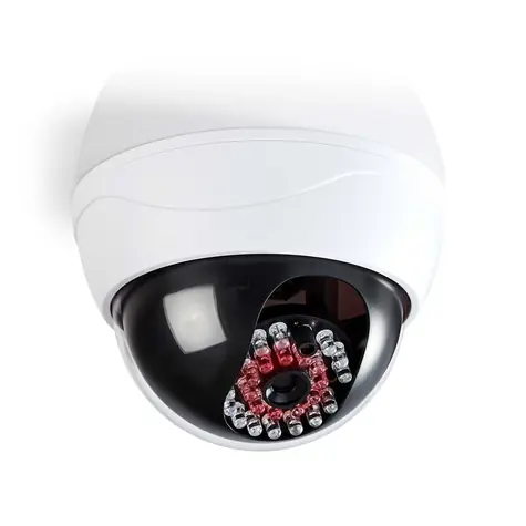 NEDIS DUMCD20WT - Atrapa Bezpečnostní Kamery Bílá / Kamera s kopulovým krytem / IP44