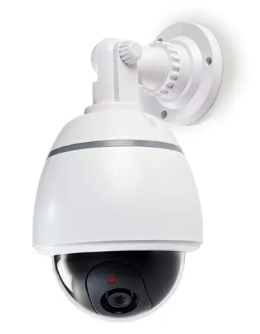 NEDIS DUMCD50WT - Atrapa Bezpečnostní Kamery Bílá / Kamera s kopulovým krytem / IP44