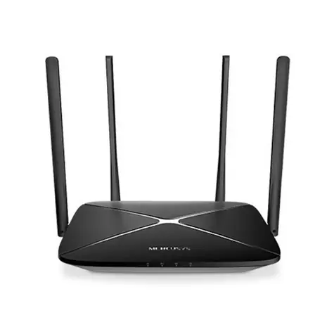 Mercusys AC12 černá / Router / AC1200 / 1x WAN / 4x LAN