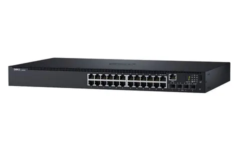 DELL Networking N1524P POE+ / 24x RJ-45 / řízený / 4x SFP+ 10GbE / 1RU 