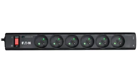 EATON Protection Strip PS6TF / přepěťová ochrana / 6 zásuvek / RJ-11