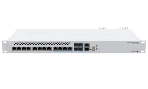 MikroTik CRS312-4C+8XG-RM / 8x 10Gbps LAN / 4x 10Gbps combo RJ-45&SFP+ / 1U
