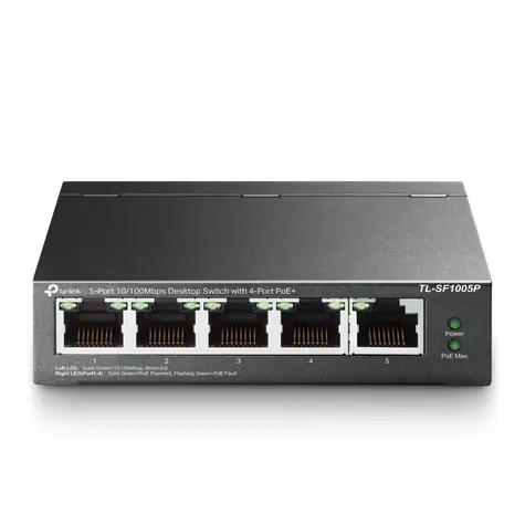 TP-Link TL-SF1005P / Switch / 100Mbps / 5x LAN / PoE