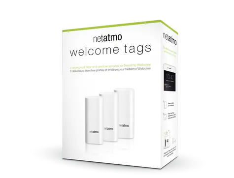 Netatmo NT00003 bílá / smart senzory do dveří a oken / Android a iOS / 3 ks