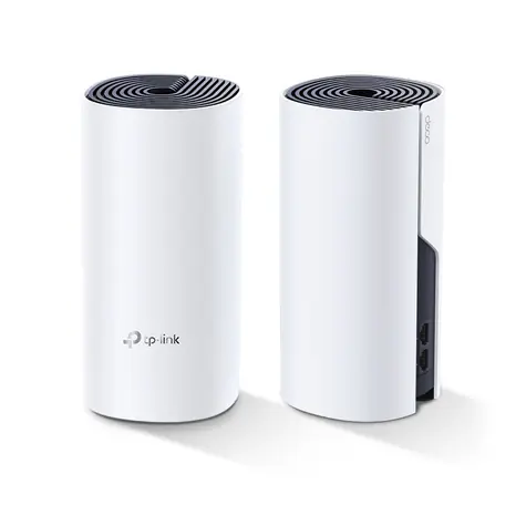 TP-Link Deco P9(2-pack) bílá / Wi-Fi systém MESH AC1200 + AV1000 / 2.4GHz 300Mbps / 5GHz 867Mbps / 2x GLAN