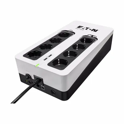 Eaton 3S 700 DIN (Gen.2) / UPS 700VA / 420W / 8 zásuvek - typ DE (4 zálohované)