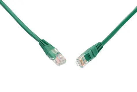 Solarix UTP CAT5E 0.5m non-snag proof zelená / Patch kabel / RJ45-RJ45