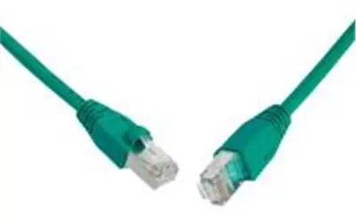 Solarix UTP CAT5E 1m snag proof zelená / Patch kabel / RJ45-RJ45