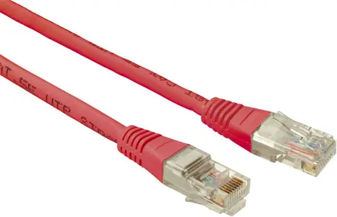 Solarix UTP CAT5E 5m non-snag proof červená / Patch kabel / RJ45-RJ45