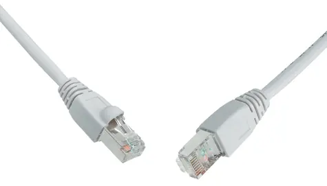 Solarix SFTP CAT5E 0.5m snag proof šedá / Patch kabel / RJ45-RJ45