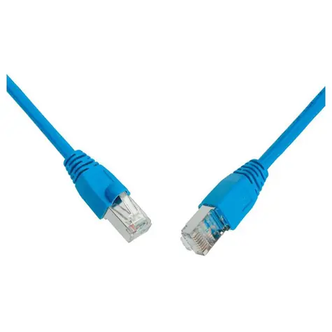 Solarix SFTP CAT5E 5m snag proof modrá / Patch kabel / RJ45-RJ45