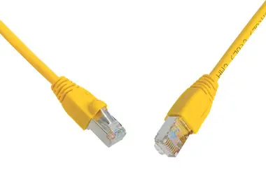 Solarix SFTP CAT5E 1m snag proof žlutá / Patch kabel / RJ45-RJ45