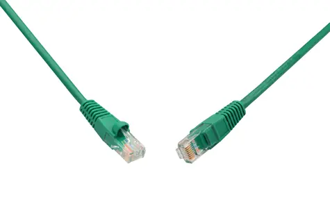Solarix UTP CAT6 0.5m snag proof zelená / Patch kabel / RJ45-RJ45