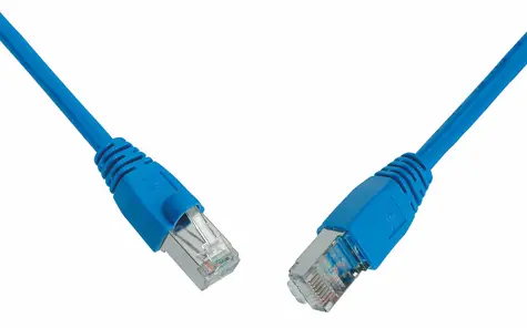 Solarix SFTP CAT6 7m snag proof modrá / Patch kabel / RJ45-RJ45