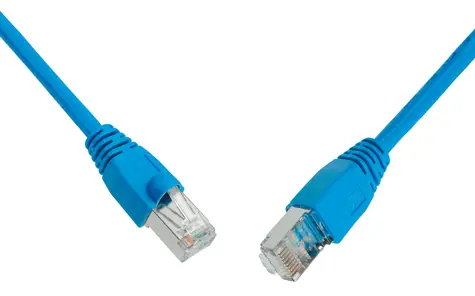 Solarix SFTP CAT6 10m snag proof modrá / Patch kabel / RJ45-RJ45
