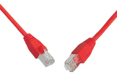 Solarix SFTP CAT6 7m snag proof červená / Patch kabel / RJ45-RJ45