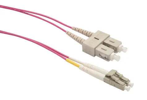 Solarix optický kabel SC-LC OM4 1m / Patch kabel / Multimode / Duplex