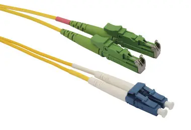 Solarix optický kabel E2000-LC  APC-UPC 2m / Patch kabel / Singlemode / Duplex