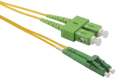 Solarix optický kabel SC-LC APC 1m / Patch kabel / Singlemode / Duplex / OS