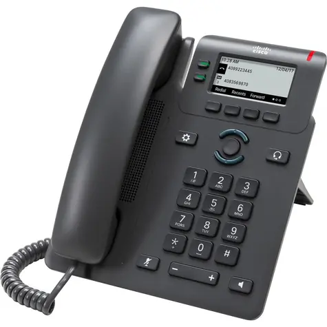 Cisco IP Phone 6821 černá / IP Telefon / 2 linky / PoE / LCD displej
