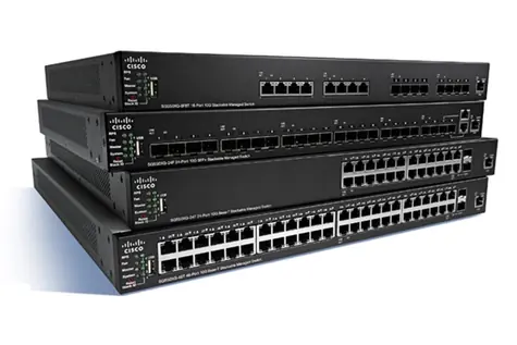 Cisco SG350X-24P-K9-EU / Switch / 24x RJ-45 10|100|1000 / PoE+ / 2x 10GBase-T|SFP+ / 2x SFP+ / QoS / VLAN