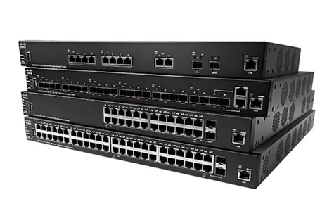 Cisco SX350X-08-K9-EU / Switch / 8x RJ-45 10|100|1000 / 2x 10GBase-T|SFP+ / QoS / VLAN