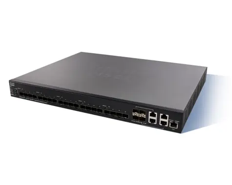 Cisco SX550X-24F-K9-EU / Switch / 20x 10G SFP+ / 4x 10GBase-T|SFP+ / QoS / VLAN