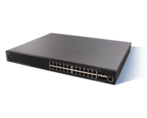 Cisco SX550X-24FT-K9-EU / Switch / 20x 10GBase-T / 4x 10G SFP+ / QoS / VLAN
