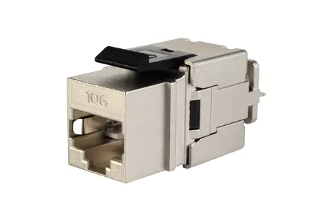 Solarix rychlozařezávací keystone CAT6A STP / konektor RJ45 / stíněný