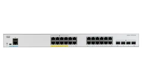 Cisco C1000-24P-4X-L / Switch / 24x RJ-45 10|100|1000 / 4x 10G SFP+ / PoE+ / QoS / VLAN