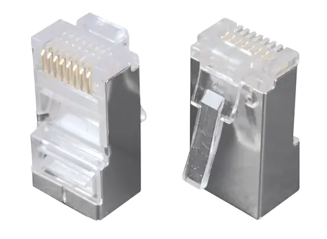 Solarix konektor RJ45 CAT5E STP pro drát - 1ks / stíněný / neskládaný