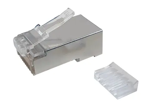 Solarix konektor RJ45 CAT6 STP pro lanko - 1ks / stíněný / skládaný
