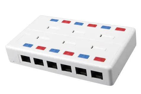 Solarix víceportový box 12x RJ45 CAT5E UTP
